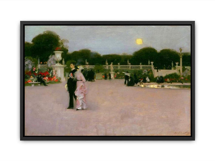 In The Luxembourg Gardens Canvas Print
