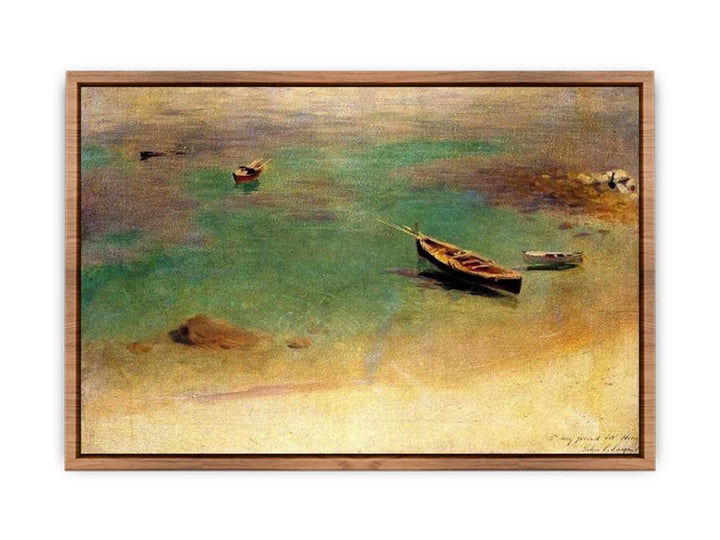 A Boat in the Waters off Capri  Poster