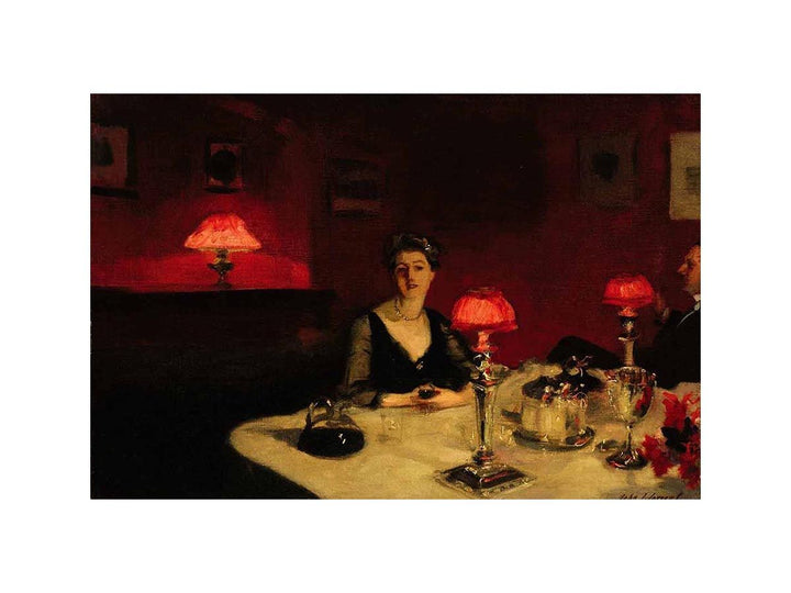 A Dinner Table At Night
