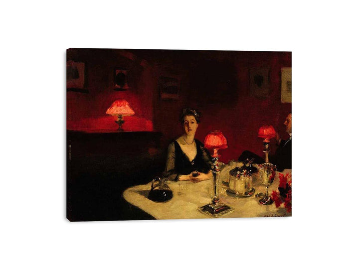 A Dinner Table At Night  Painting