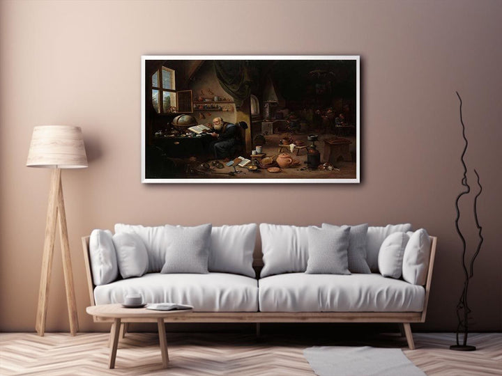 An Alchemist in his Workshop  Painting