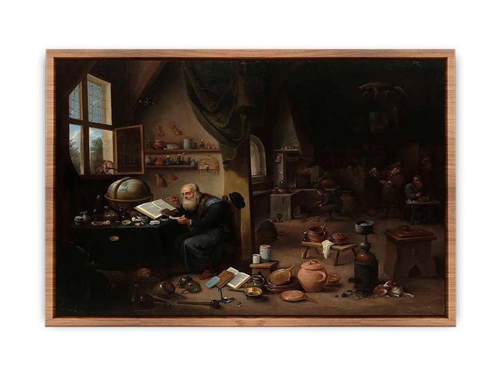 An Alchemist in his Workshop  Poster