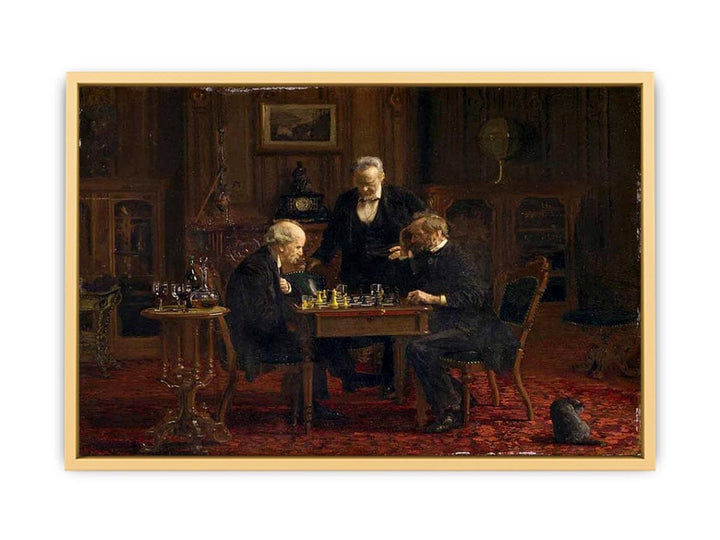 The Chess Players Streched canvas
