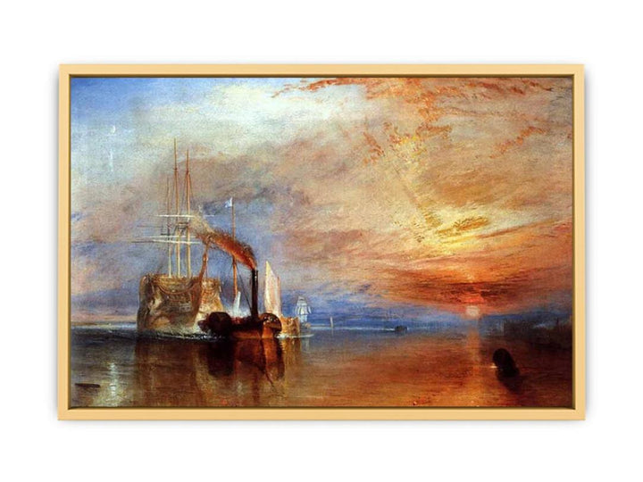 The Fighting 'Téméraire' tugged to her last Berth to be broken up Streched canvas