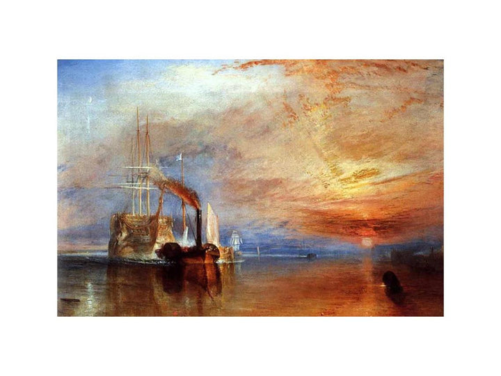 The Fighting 'Téméraire' tugged to her last Berth to be broken up
