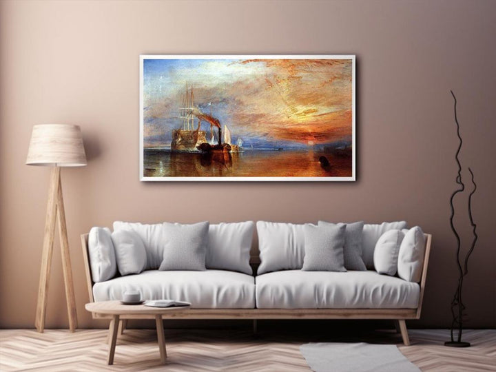 The Fighting 'Téméraire' tugged to her last Berth to be broken up  Painting