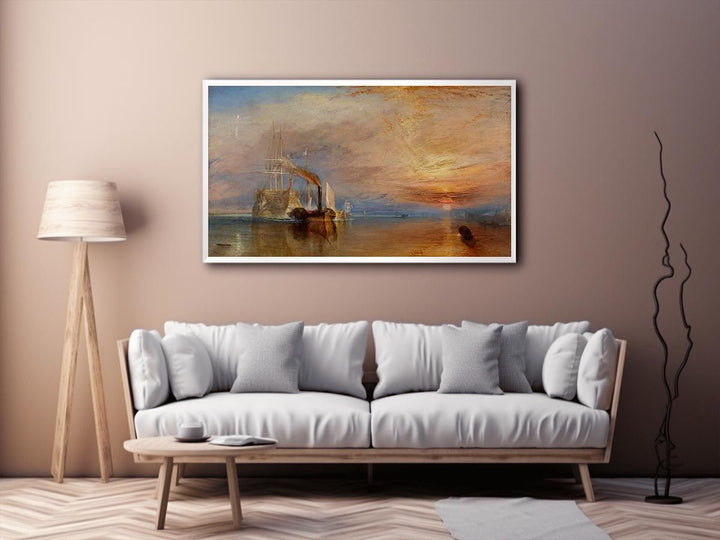The 'Fighting Temeraire' tugged to her Last Berth to be broken up 1838-39  Painting