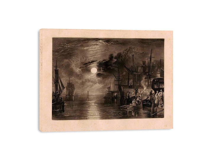 Shields, on the River Tyne  Painting