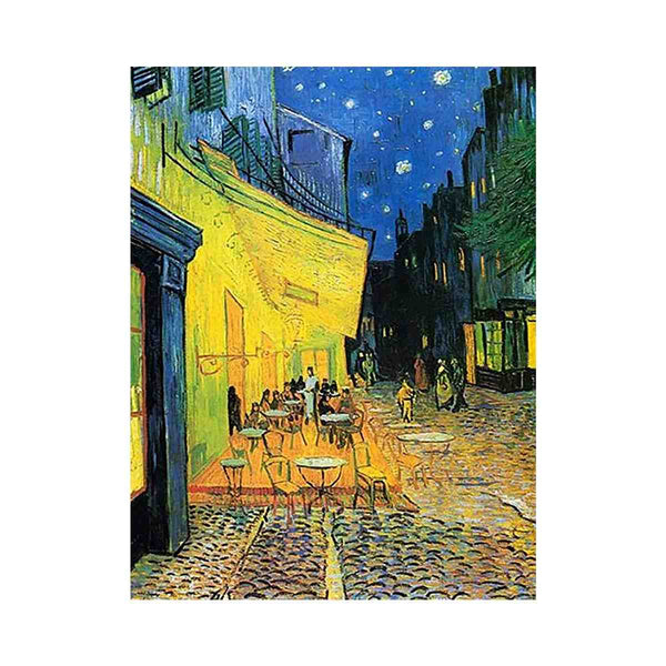Cafe Terrace at Night Painting