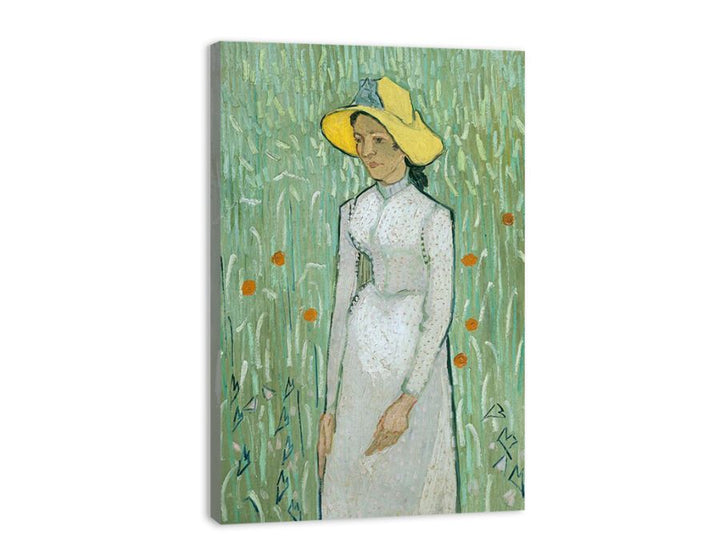 Girl in White by Vincent Van Gogh  canvas Print