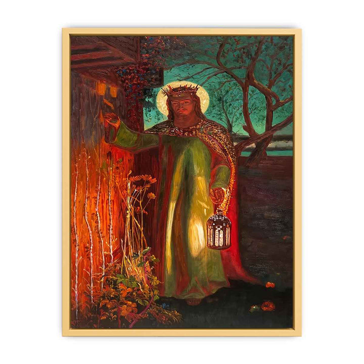 The Light of the World by William Holman Hunt  Streched canvas