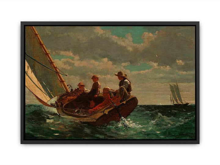 Breezing Up (or A Fair Wind) Canvas Print