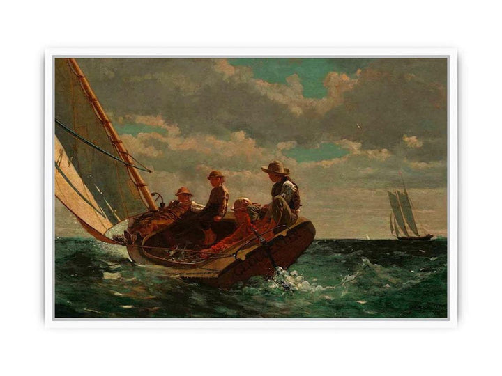 Breezing Up (or A Fair Wind) Framed Print