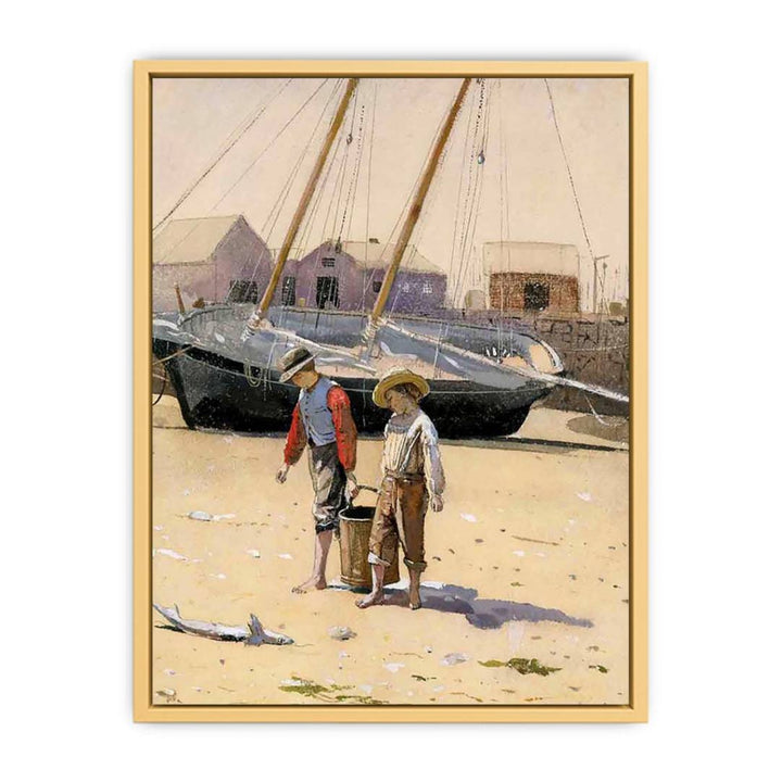 A Basket of Clams Streched canvas
