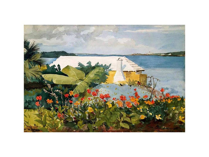 Flower Garden and Bungalow, Bermuda
