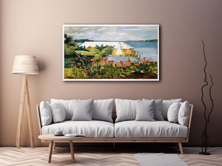 Flower Garden and Bungalow, Bermuda  Painting