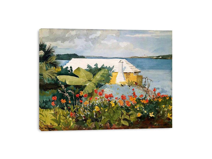 Flower Garden and Bungalow, Bermuda  Painting