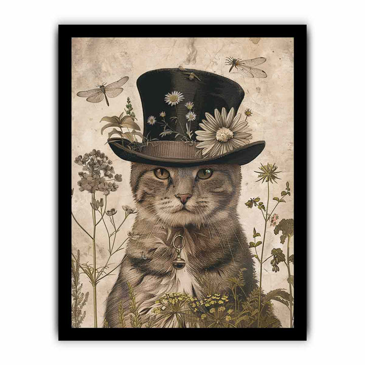 Cute Cat framed Print