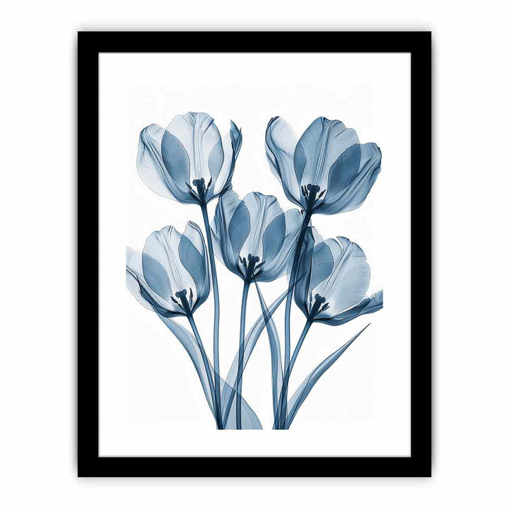 Five Tulips framed Print