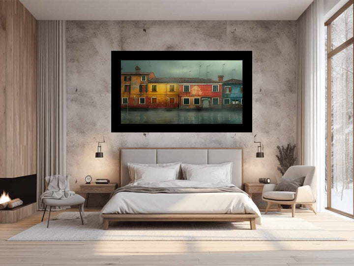 Waterfront Lagoon Venice Art Print
