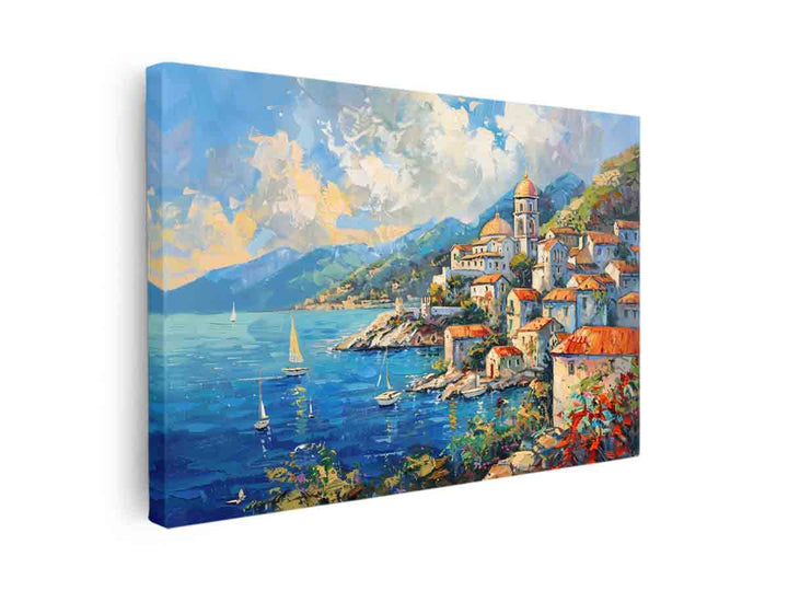 Mediterranean House canvas Print