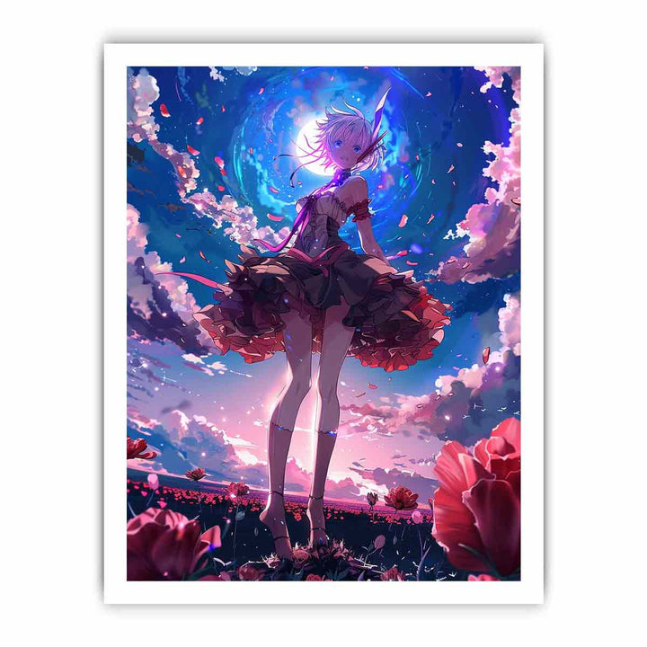 Anime Big Day framed Print