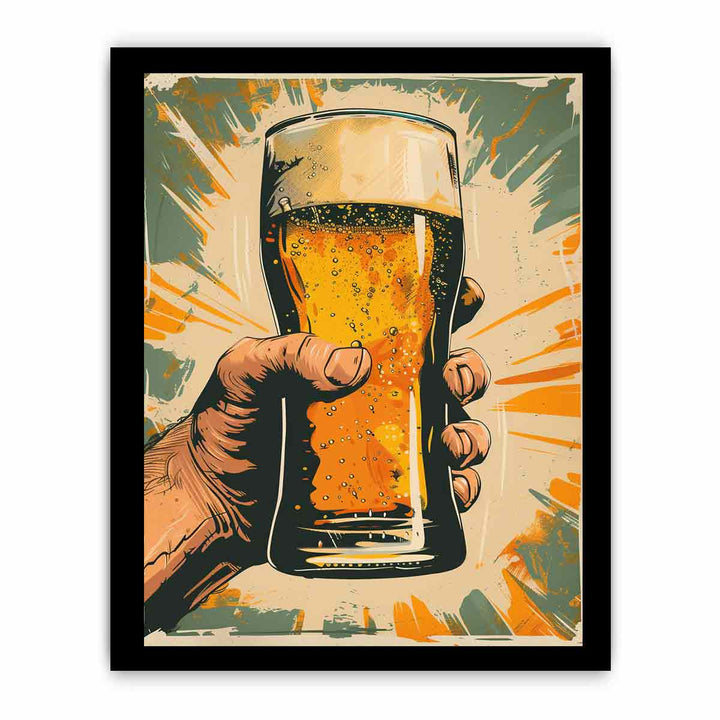 Beer Art Print framed Print