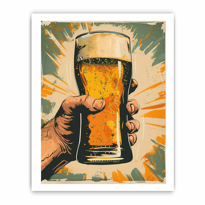 Beer Art Print framed Print