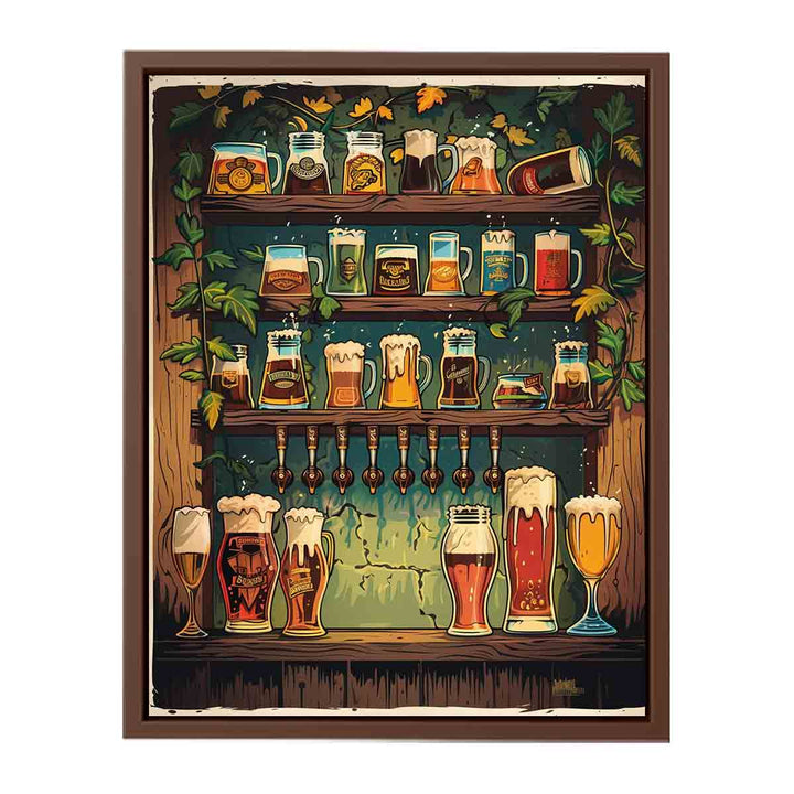 Vintage Beer Art  Painting