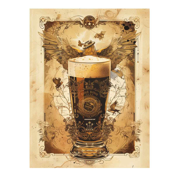 Vintage Beer Frame Art Print