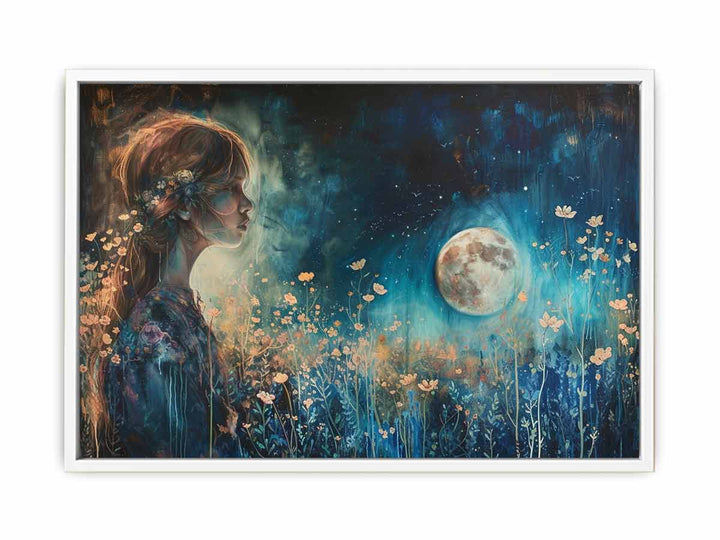 Beautiful Moon Art  Painting
