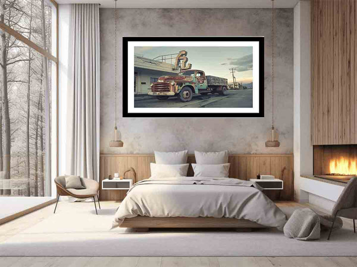 Vinatge Truck Wall Art Print