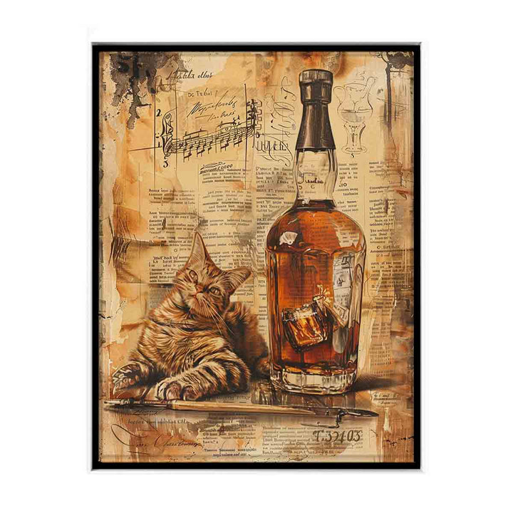 Vintage whiskey Art 3 canvas Print