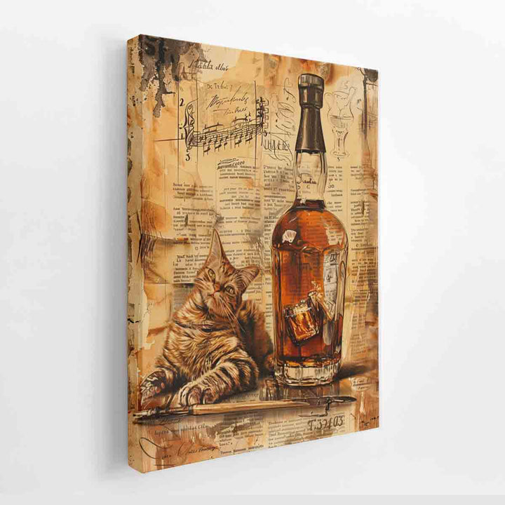 Vintage whiskey Art 3 canvas Print