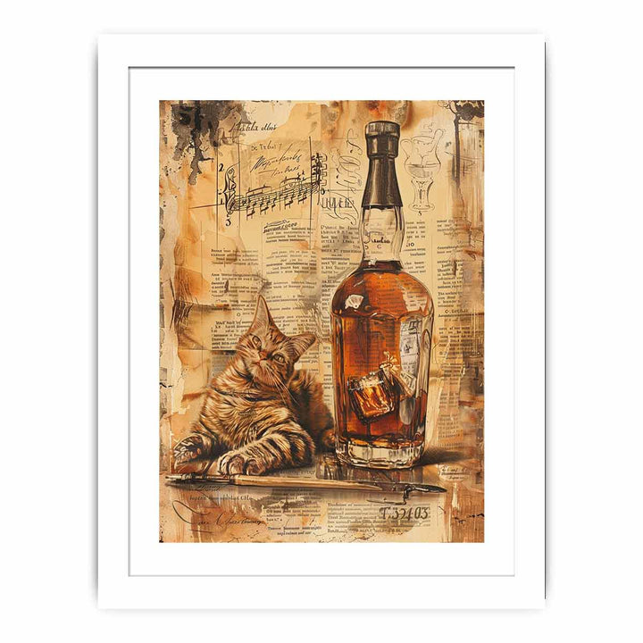 Vintage whiskey Art 3 framed Print