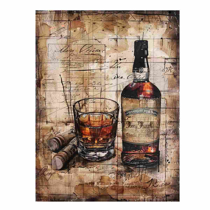 Vintage whiskey Art Print