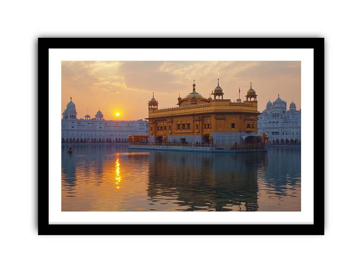 Golden Temple Painting framed Print
