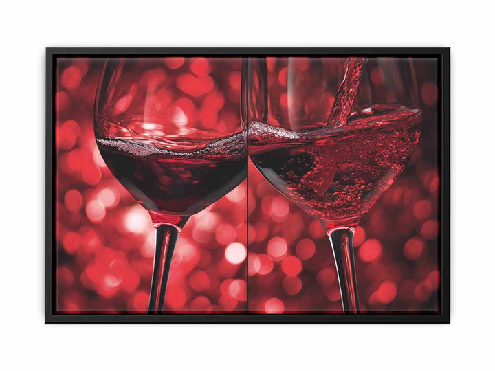 Wine splash art canvas Print