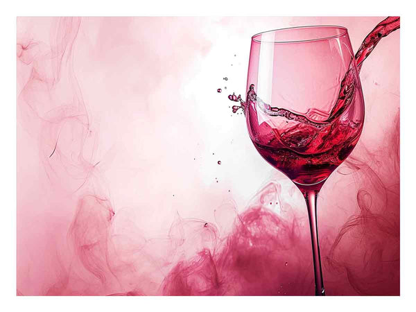 Wine Splash Painting Art Print