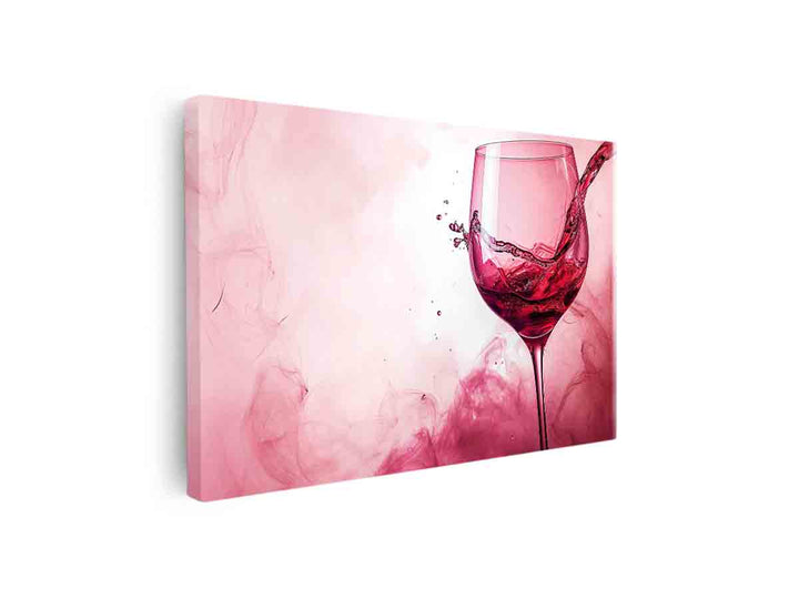 Wine Splash Painting canvas Print
