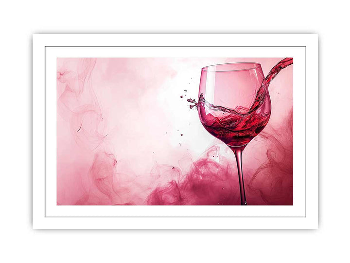 Wine Splash Painting framed Print