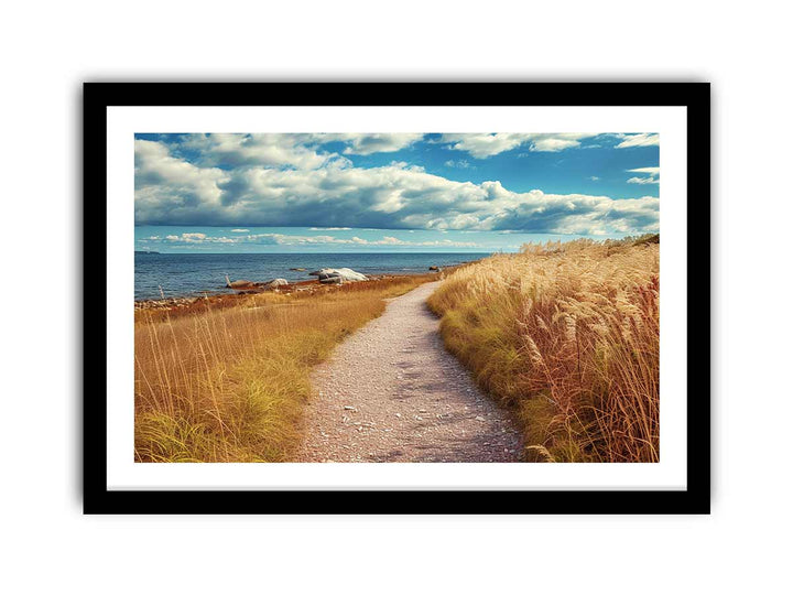 Beach Path  Print framed Print
