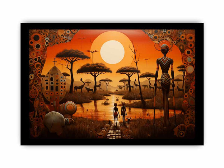 Africa Art print framed Print
