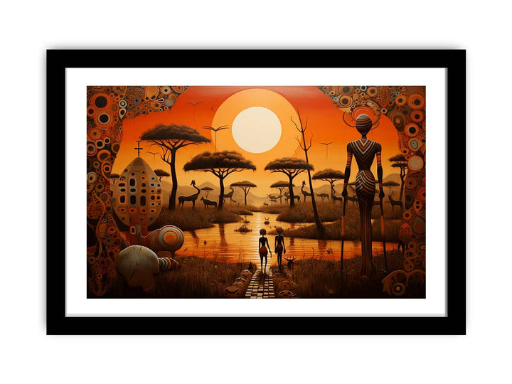 Africa Art print framed Print