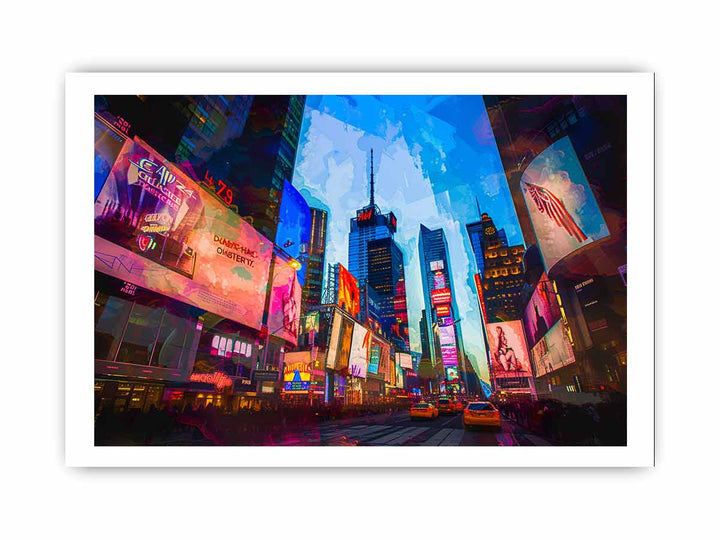 Times Square  framed Print