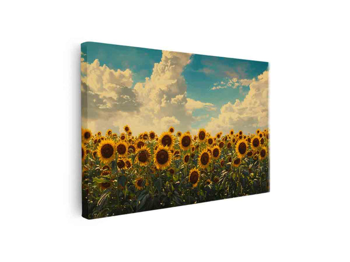 Summar Sunflower Art canvas Print