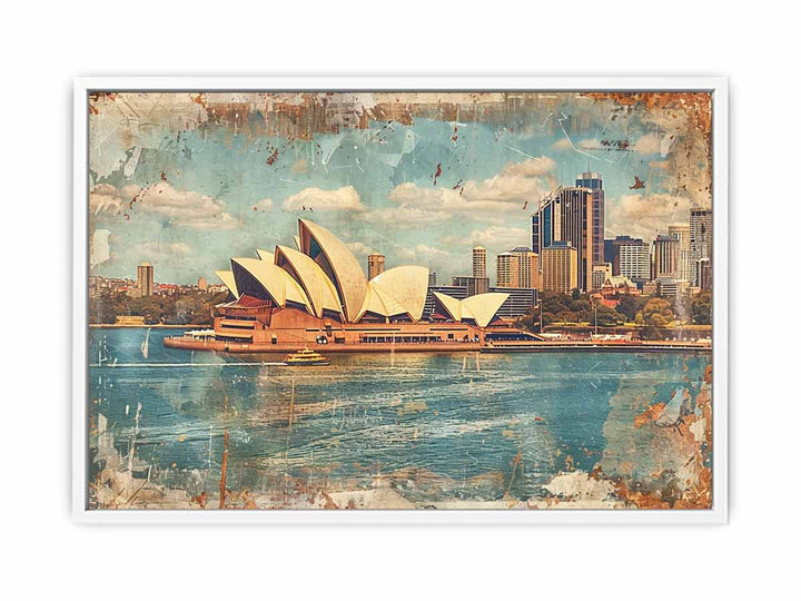 Sydney City Vintage Art Painting
