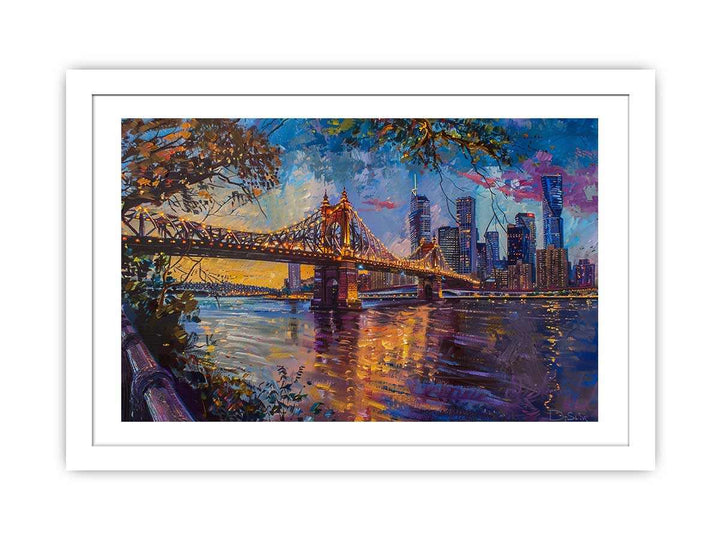 Storey Bridge Brisbane Painting framed Print