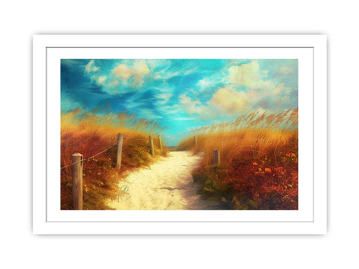 Beach Path Art 2 framed Print