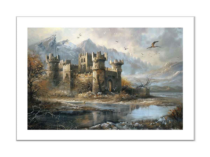 Castles Painting framed Print